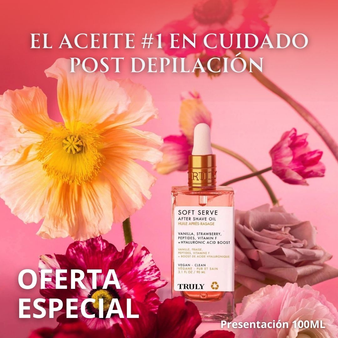 Piel Radiante ✨: Aceite Post-Afeitado 🍓