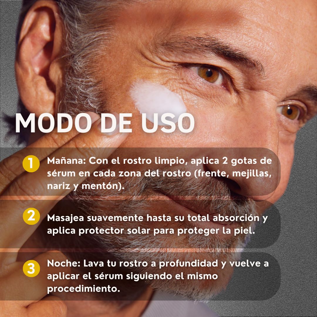 POWER SKIN HOMBRE: Sérum con Ácido Hialurónico formula avanzada👨🏻