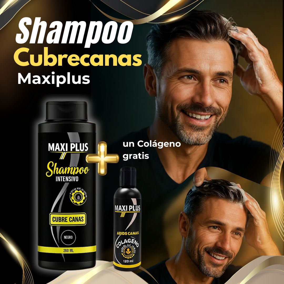 Recupera tu Color Natural con el shampoo Maxiplus Cubrecanas + obsequio 💆♀️