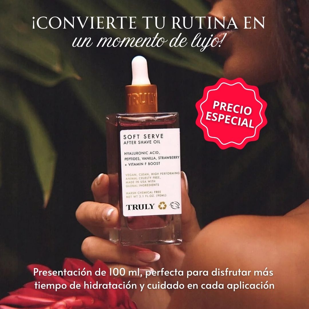 Piel Radiante ✨: Aceite Post-Afeitado 🍓