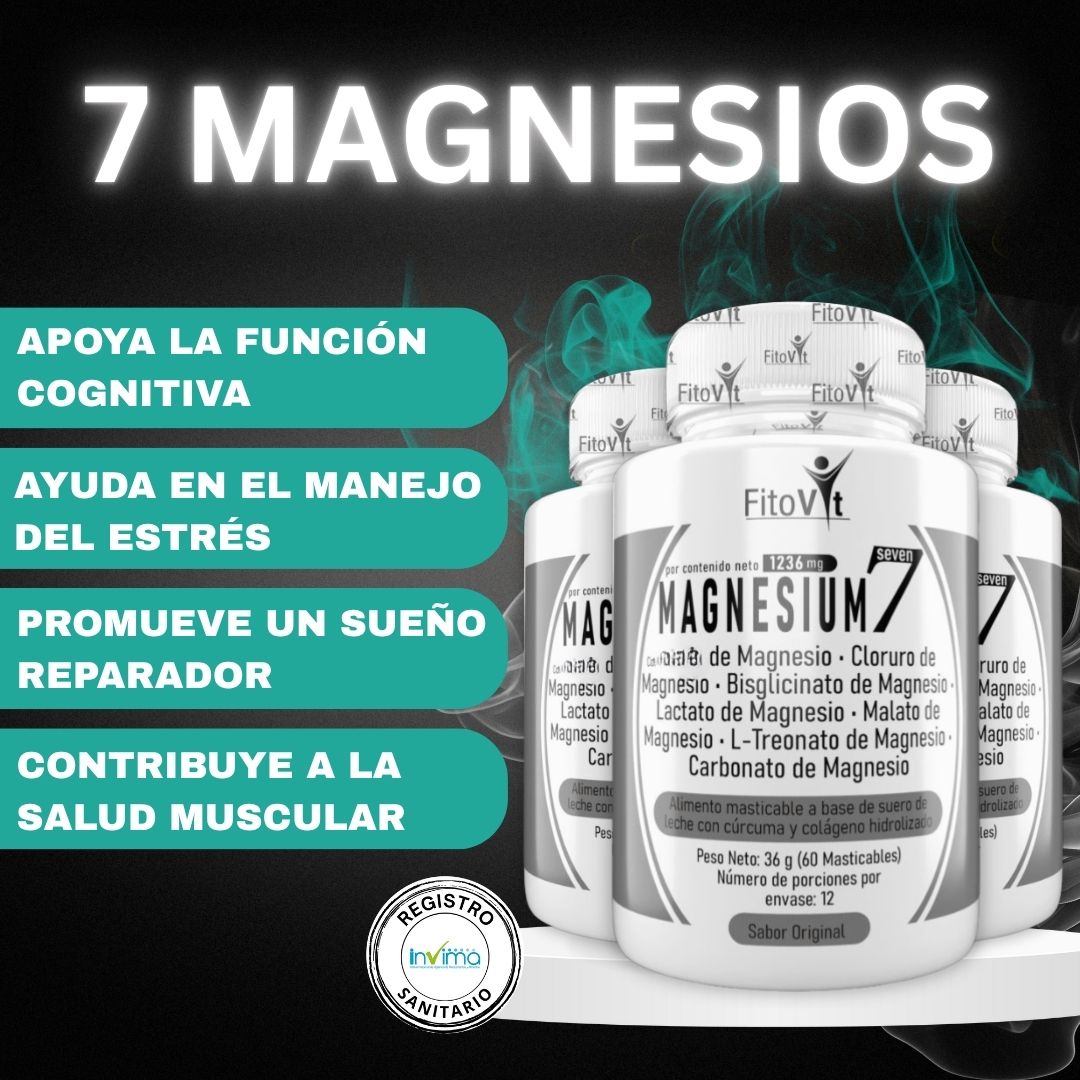 .7 MAGNESIOS: Absorción más completa y efectiva X3
