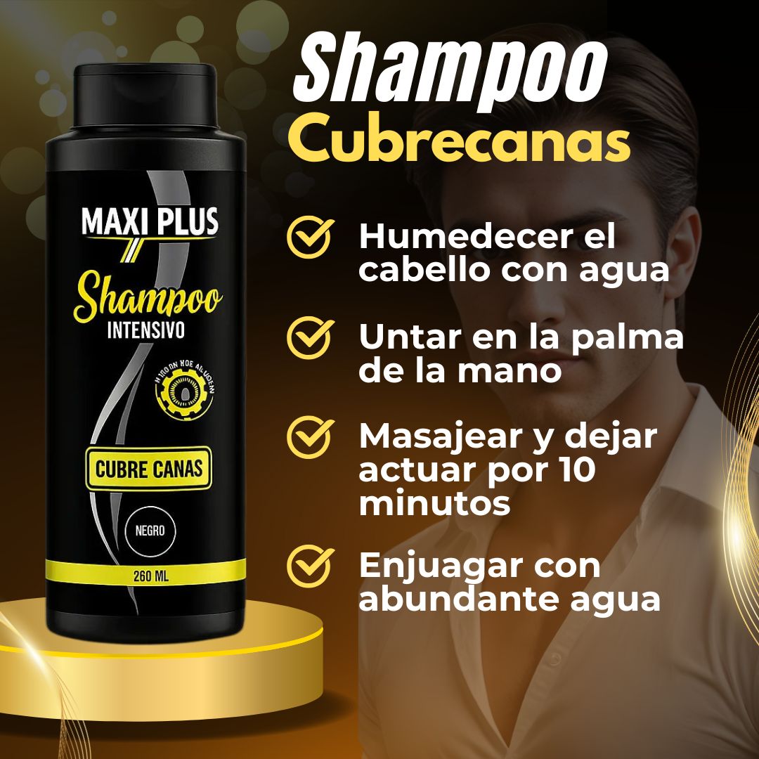 Recupera tu Color Natural con el shampoo Maxiplus Cubrecanas + obsequio 💆♀️