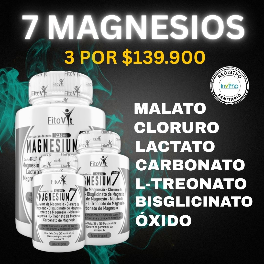 .7 MAGNESIOS: Absorción más completa y efectiva X3