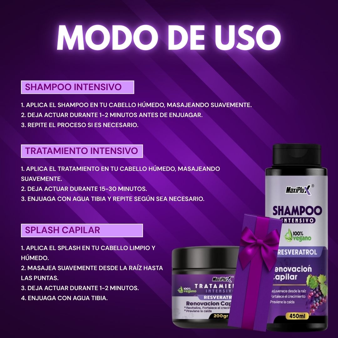 Kit Resveratrol Capilar Premium