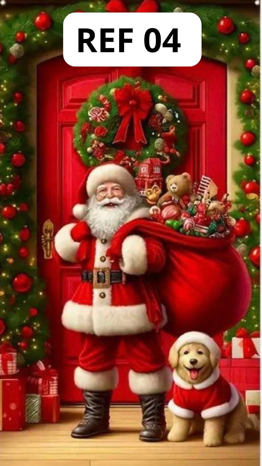 Funda Navideña para las puertas X2 unidades🎅🏻☃️🎄