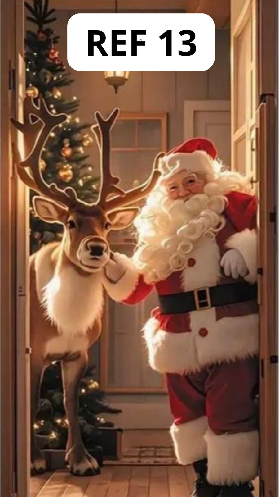 Funda Navideña para las puertas X2 unidades🎅🏻☃️🎄