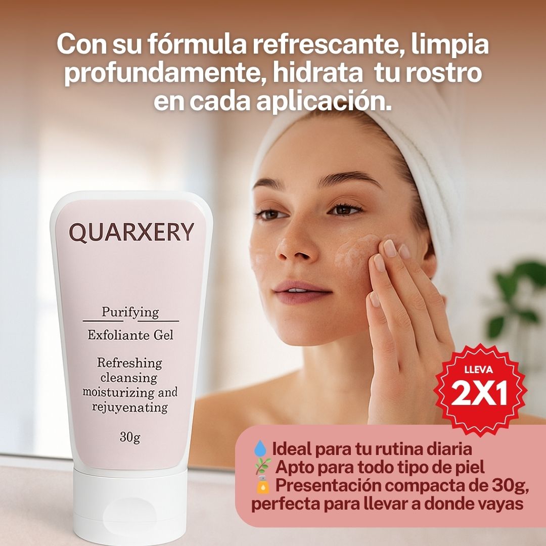 Limpieza radiante ✨ Gel exfoliante Quarxery