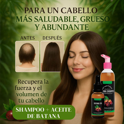 Combo Fuerza Natural: Shampoo + Aceite de Batana 💆‍♀️✨