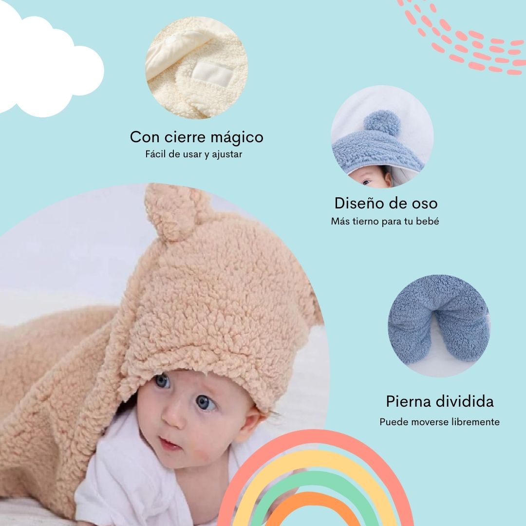 Cobertor para bebé ¨Dulce abrigo¨ 🧸✨