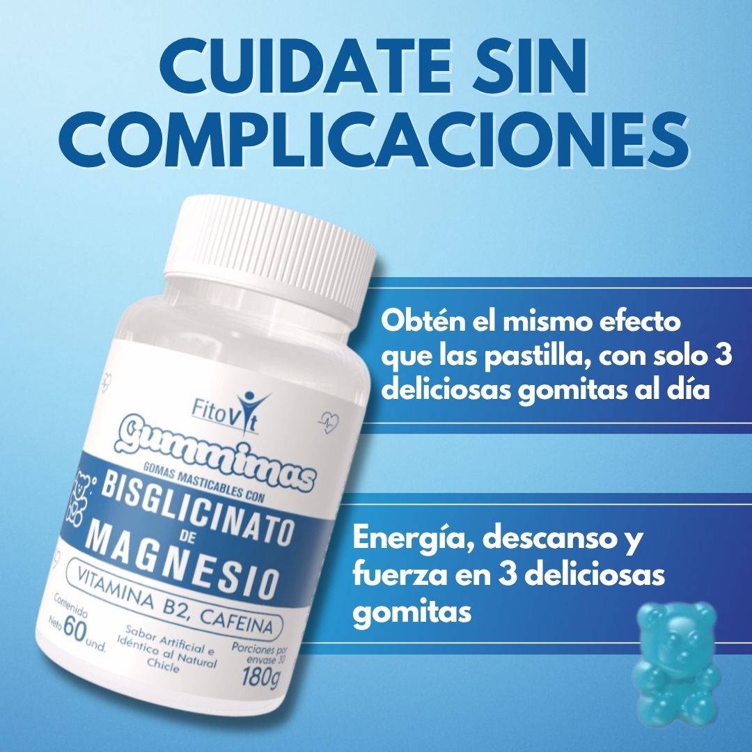 .Gomas Vitales: Bisglicinato en gomitas - El magnesio más puro 💙