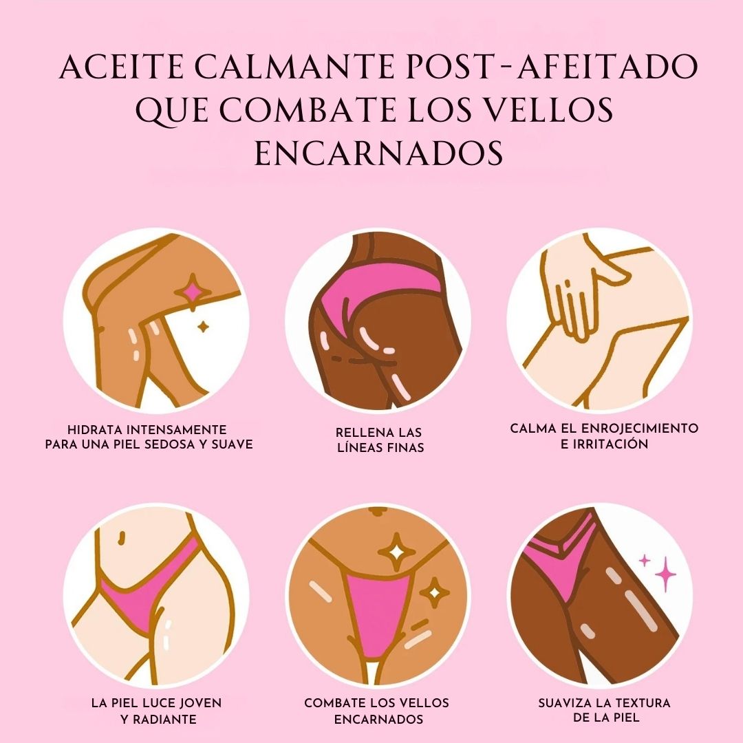 Piel Radiante ✨: Aceite Post-Afeitado 🍓