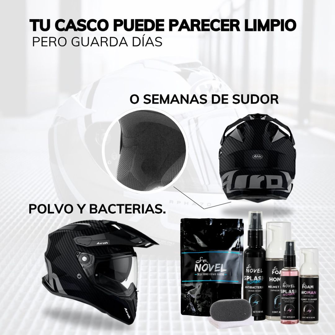 Kit Limpieza Profunda para cascos ✅🏍️