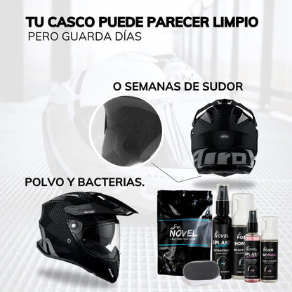Kit Limpieza Profunda para cascos ✅🏍️