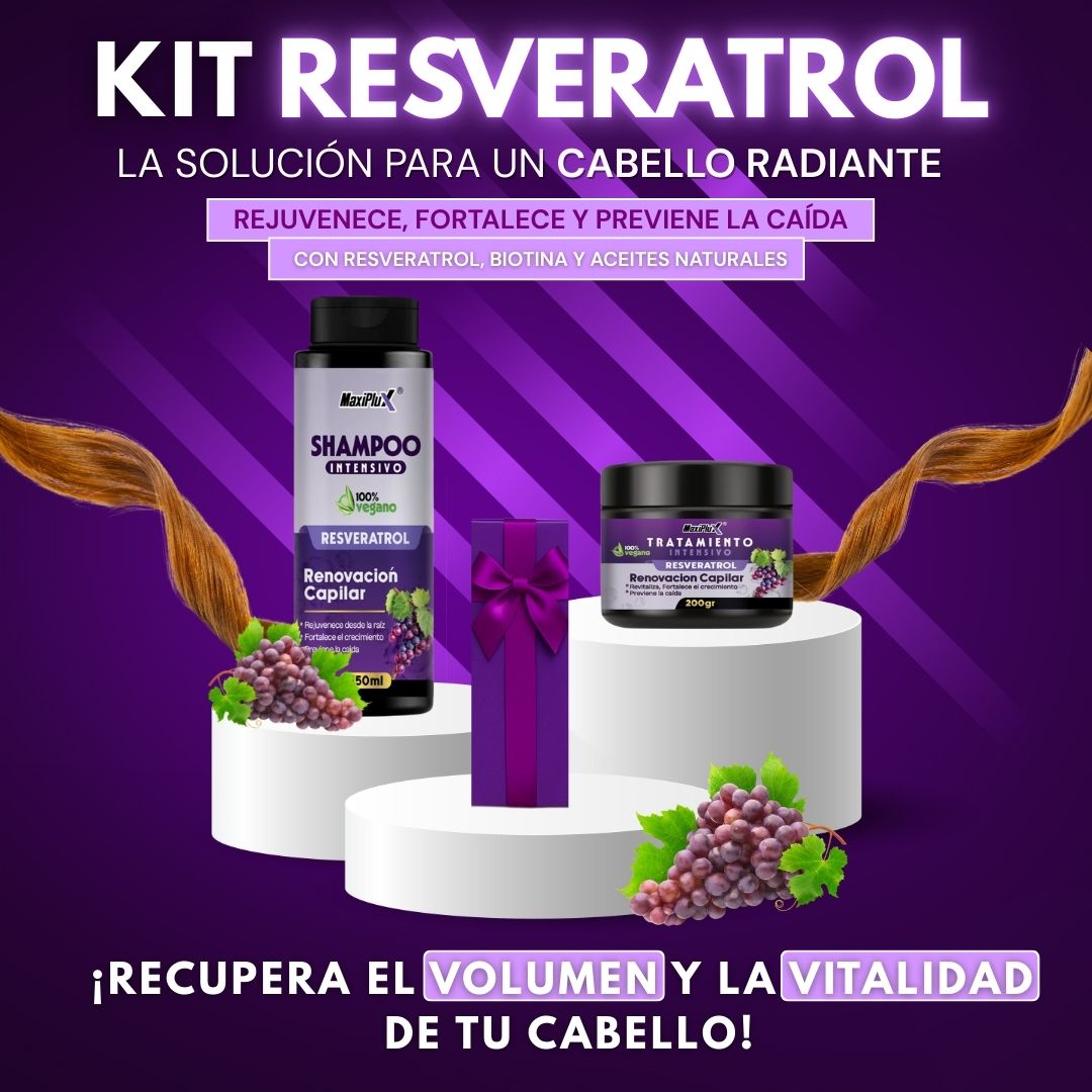 Kit Resveratrol Capilar Premium
