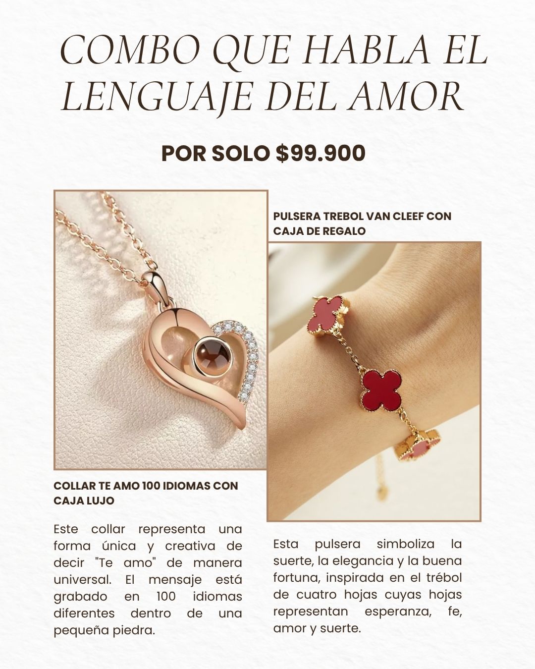 COLECCIÓN ETERNAL LOVE: Combo que Habla el Lenguaje Universal del Amor