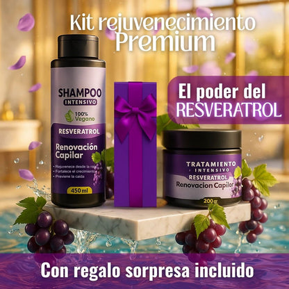 Kit Resveratrol Capilar Premium