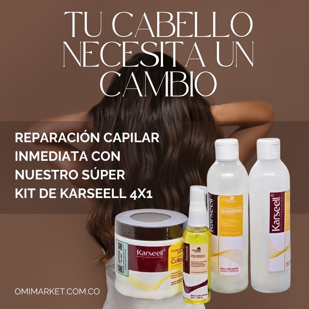 Recupera tu Cabello con el Kit Karseell: Tratamiento Completo Anti-Daño 💆‍♀️