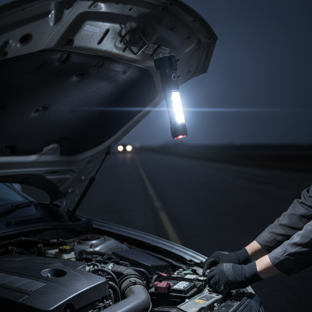 Linterna Táctica de Emergencia 5 en 1 - Kit de Supervivencia para Carro