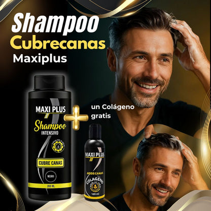 Recupera tu Color Natural con el shampoo Maxiplus Cubrecanas + obsequio 💆‍♀️