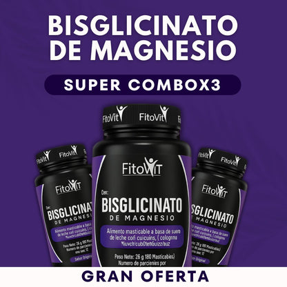 .Super combo X3: Bisglicinato, el magnesio más puro