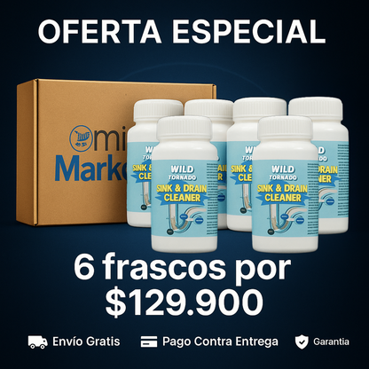 Destapador de Cañerías con Fórmula de Espuma Activa
