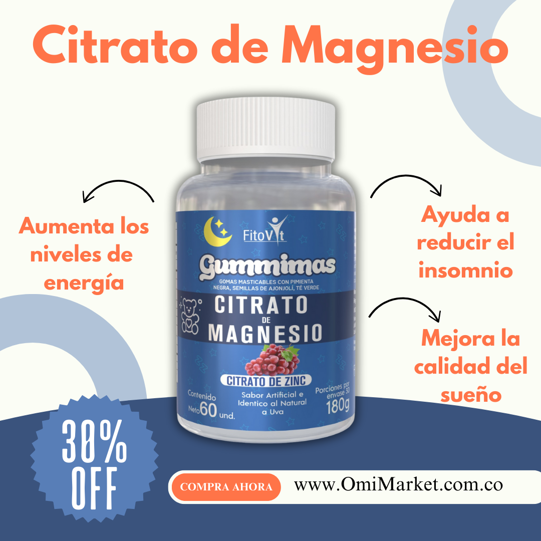 .Gomitas de Citrato de Magnesio: Relajación, Fuerza y Salud