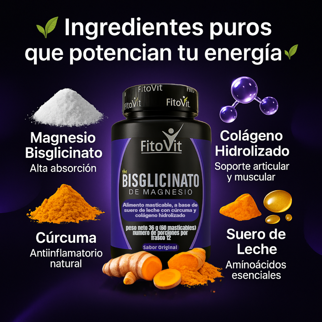 .BISGLICINATO: El Magnesio más Puro.
