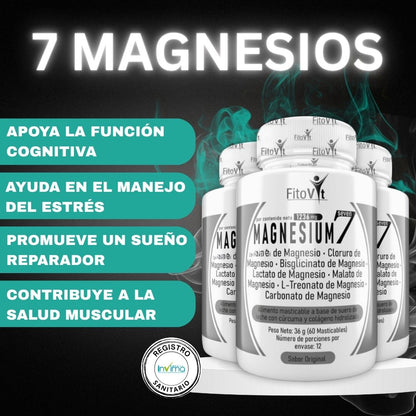 .7 MAGNESIOS: Absorción más completa y efectiva X3