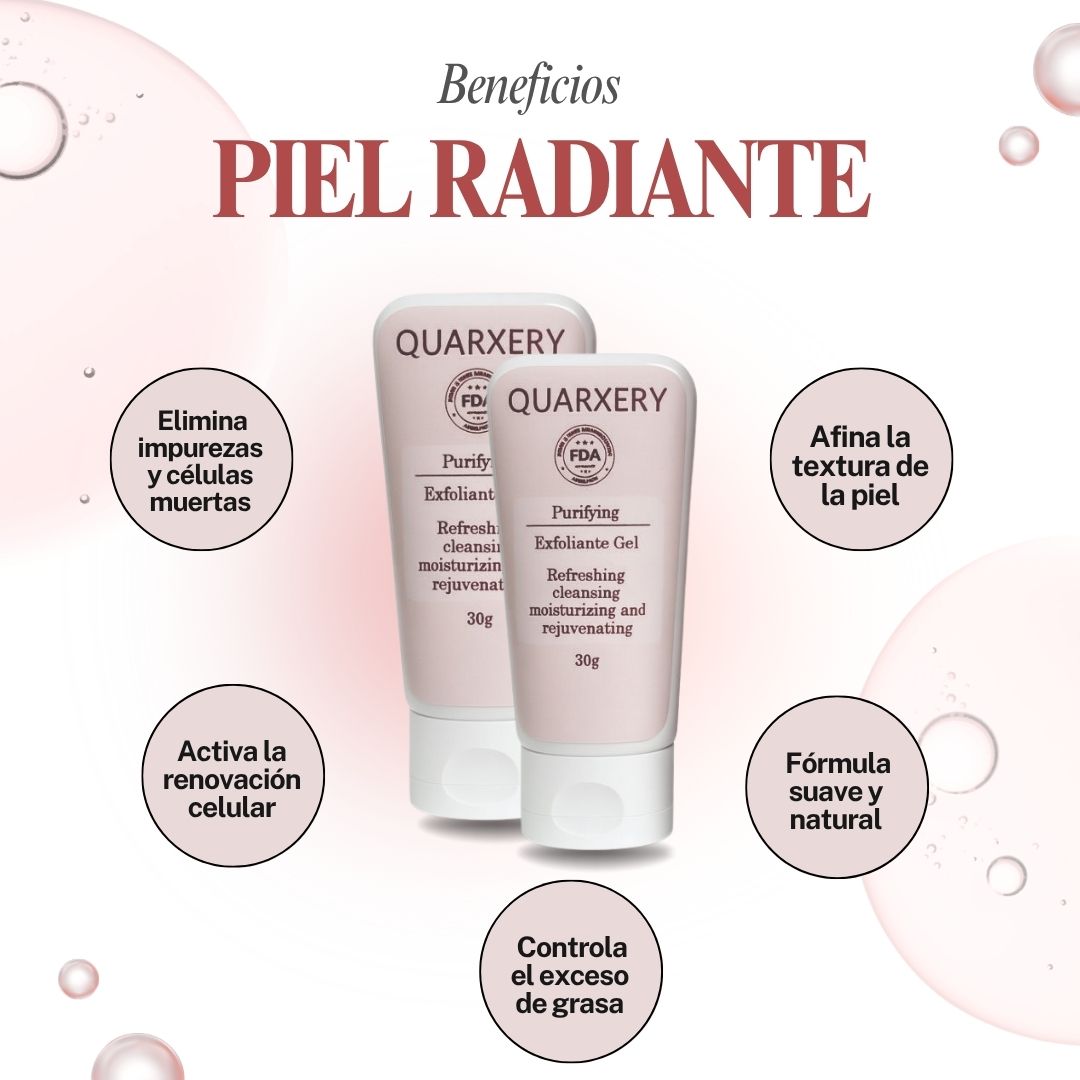 Limpieza radiante ✨ Gel exfoliante Quarxery