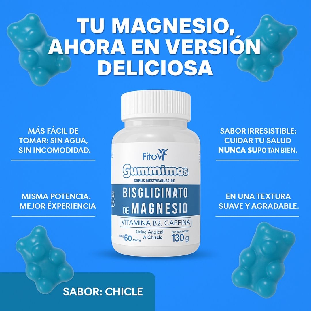 .Gomas Vitales: Bisglicinato en gomitas - El magnesio más puro 💙