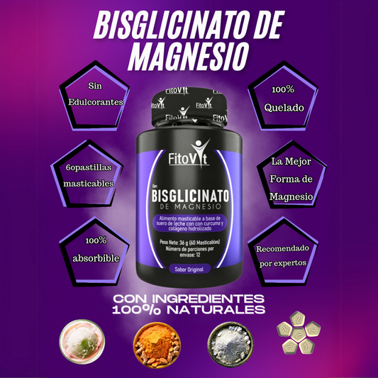 .BISGLICINATO: El Magnesio más Puro.
