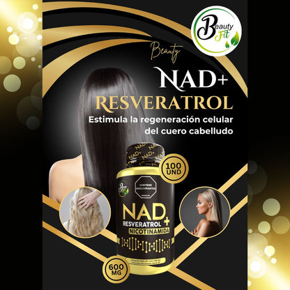 .NAD+ RESVERATROL 100 UND: para una vida más larga y llena de energía.
