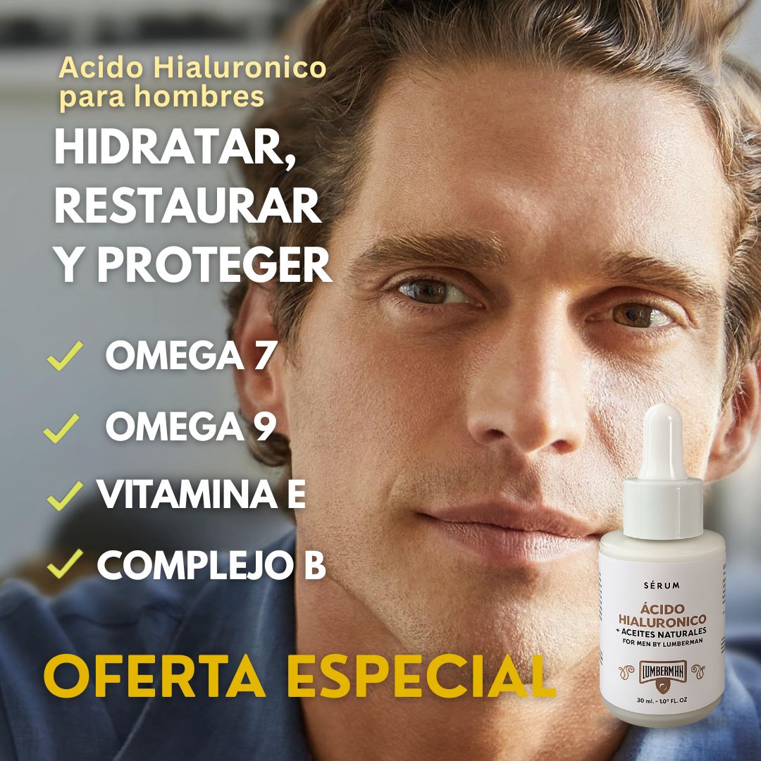 POWER SKIN HOMBRE: Sérum con Ácido Hialurónico formula avanzada👨🏻