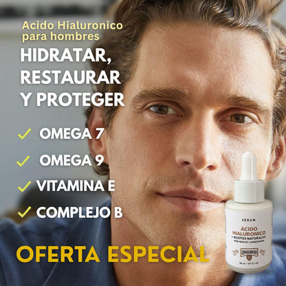 POWER SKIN HOMBRE: Sérum con Ácido Hialurónico formula avanzada👨🏻