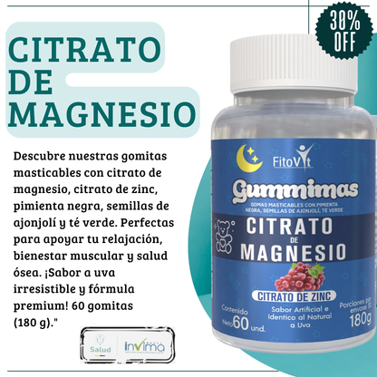 .Gomitas de Citrato de Magnesio: Relajación, Fuerza y Salud