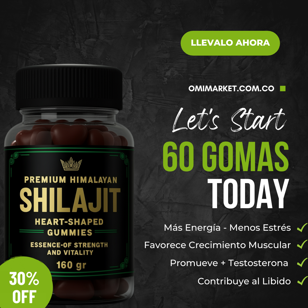 Shilajit Gummies 160mg | Energía Natural, Sin Azúcar, Veganas y Deliciosas