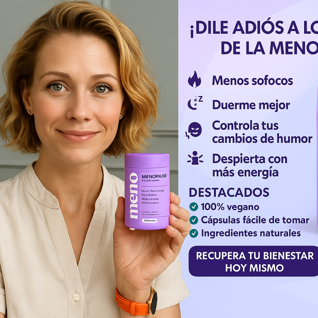 MENO - Alimento Avanzado para Alivio de la Menopausia | Sofocos, Sueño y Equilibrio Hormonal