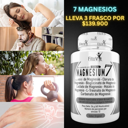 .7 MAGNESIOS: Absorción más completa y efectiva X3