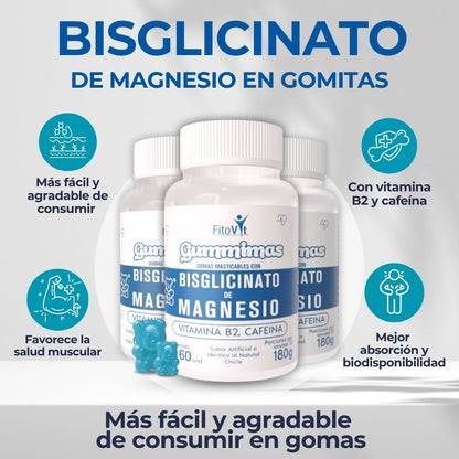 .Gomas Vitales: Bisglicinato en gomitas - El magnesio más puro 💙