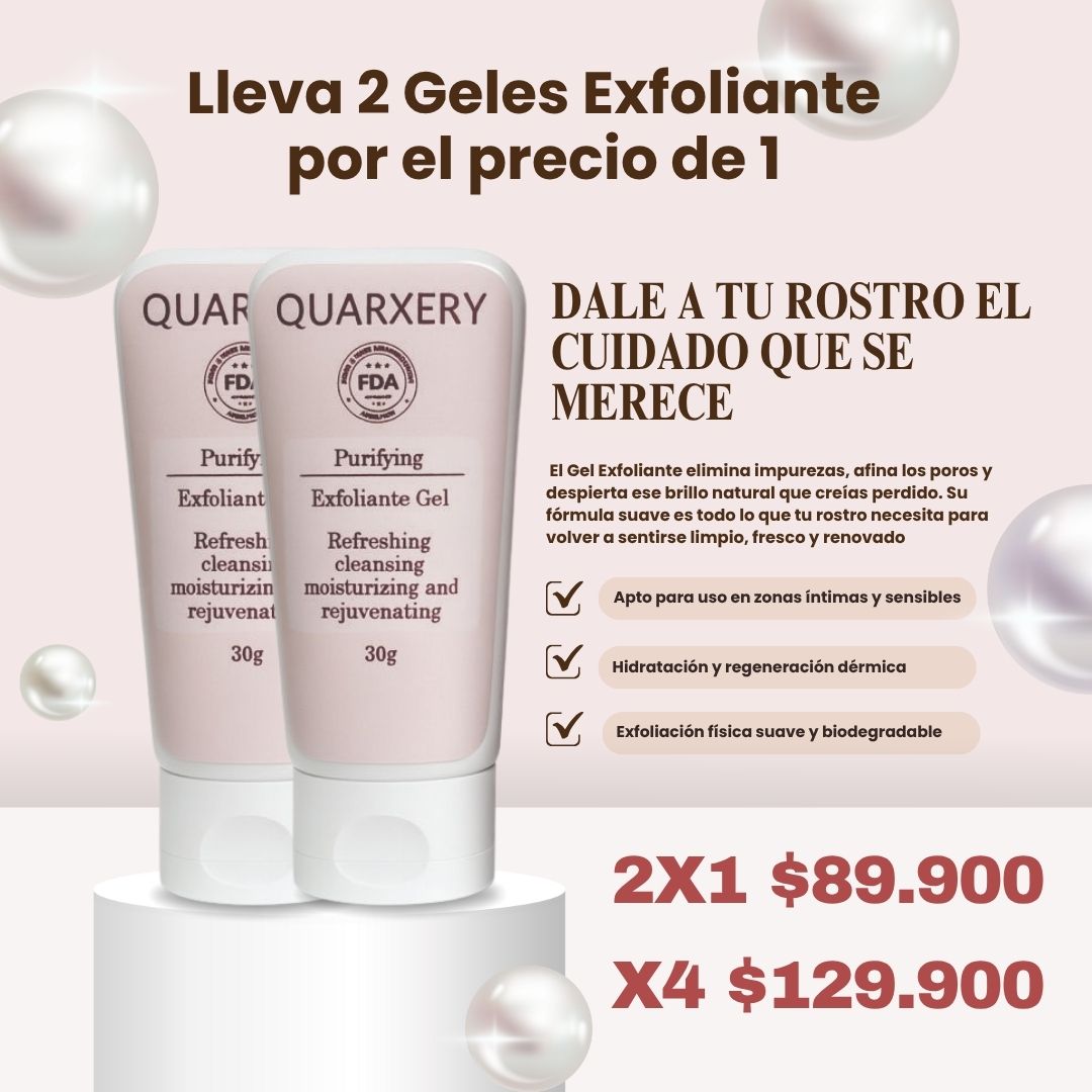Limpieza radiante ✨ Gel exfoliante Quarxery