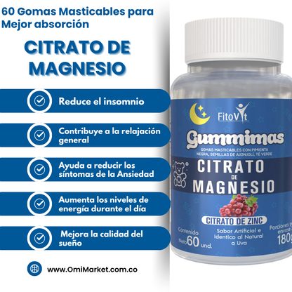 .Gomitas de Citrato de Magnesio: Relajación, Fuerza y Salud