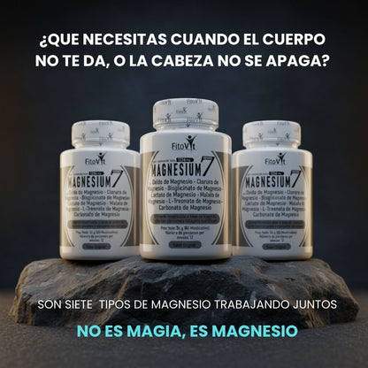 .7 MAGNESIOS: Absorción más completa y efectiva X3