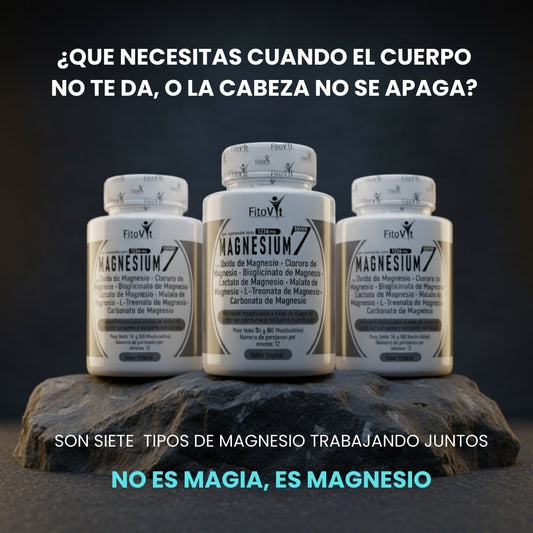 .7 MAGNESIOS: Absorción más completa y efectiva X3