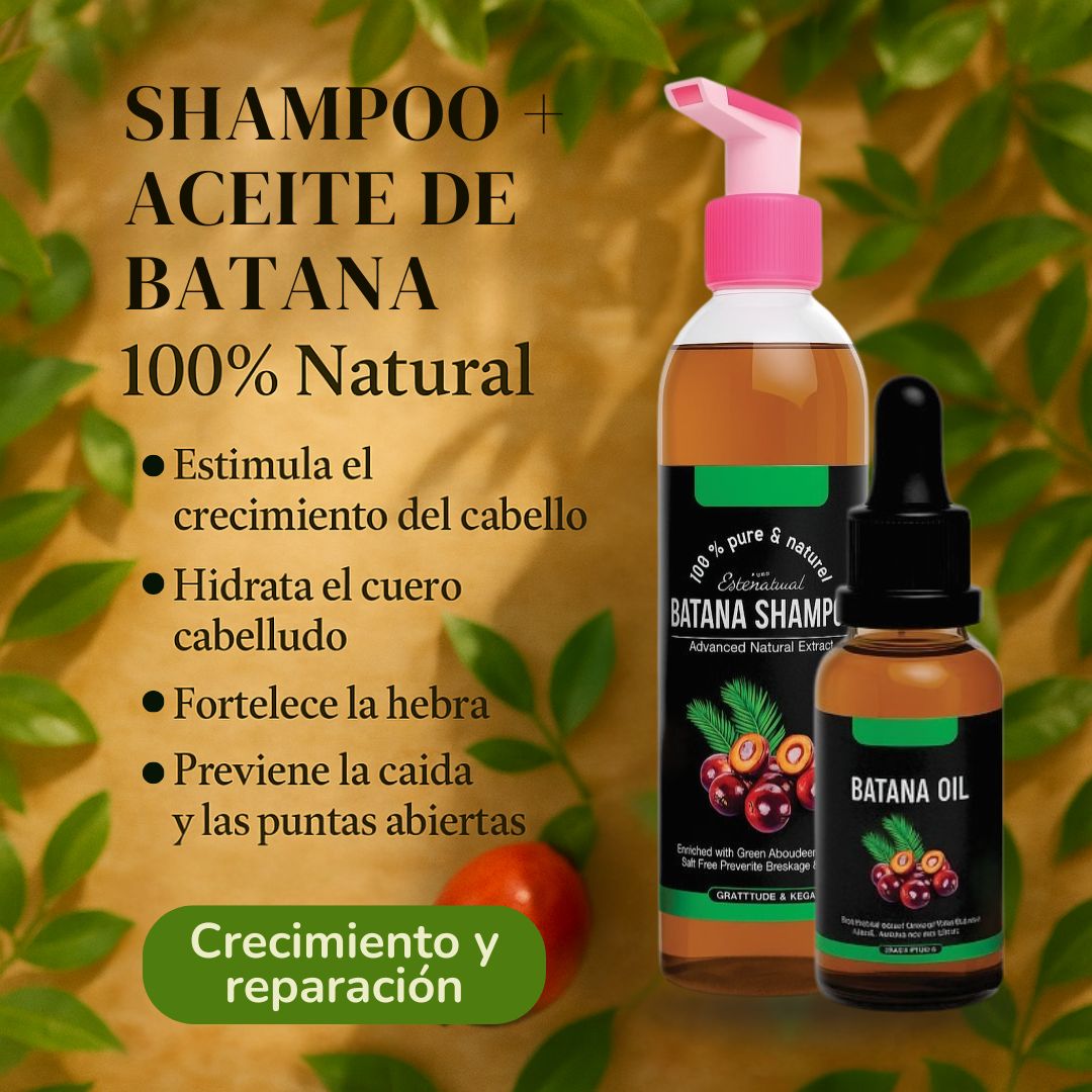 Combo Fuerza Natural: Shampoo + Aceite de Batana 💆‍♀️✨