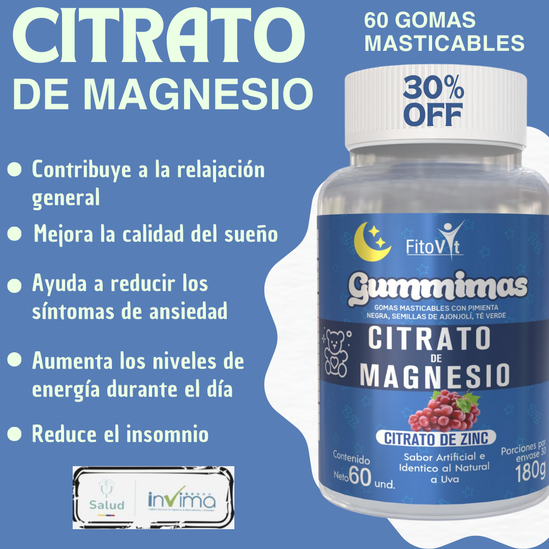 .Gomitas de Citrato de Magnesio: Relajación, Fuerza y Salud