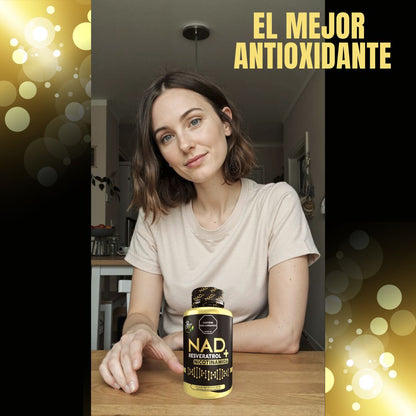 .NAD+ RESVERATROL 100 UND: para una vida más larga y llena de energía.