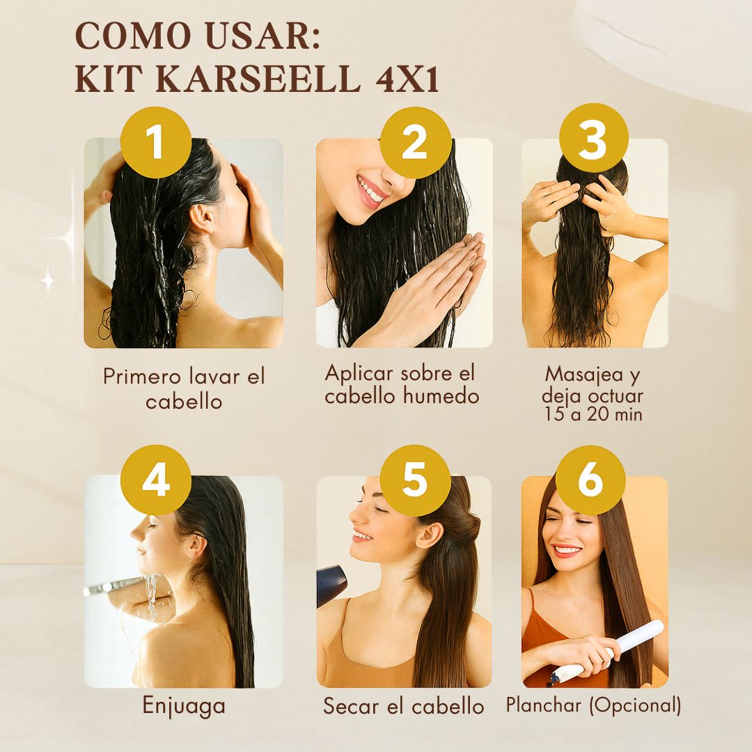 Recupera tu Cabello con el Kit Karseell: Tratamiento Completo Anti-Daño 💆‍♀️