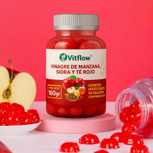 VINAGRE DE MANZANA EN GOMITAS: Apoya tu Bienestar 🍎