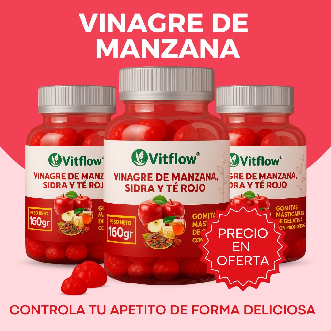 VINAGRE DE MANZANA EN GOMITAS: Apoya tu Bienestar 🍎