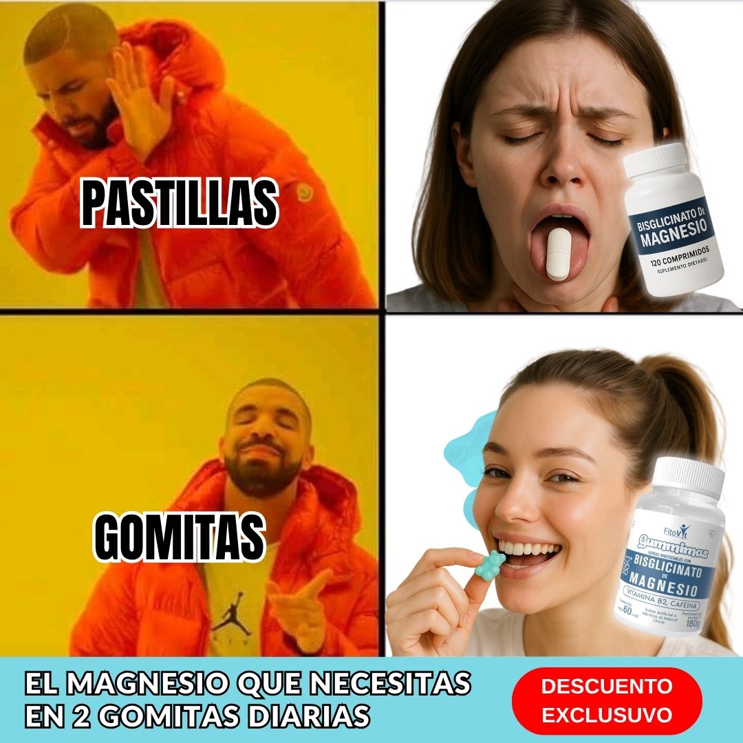 .Gomas Vitales: Bisglicinato en gomitas - El magnesio más puro 💙